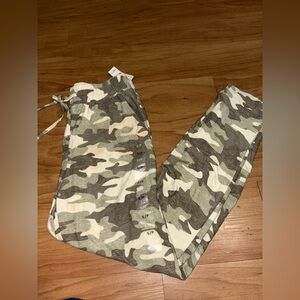 Camo Drawstring Jogger Pants - Green Camo
